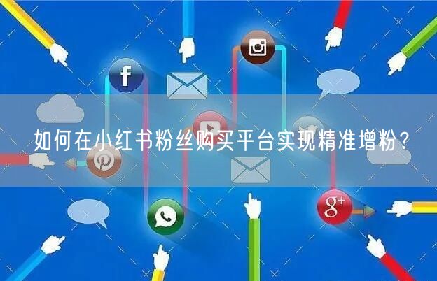 如何在小红书粉丝购买平台实现精准增粉？