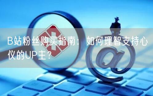B站粉丝购买指南：如何理智支持心仪的UP