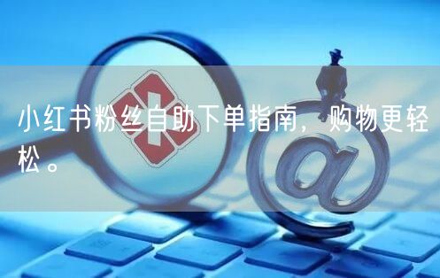 小红书粉丝自助下单指南，购物更轻松。
