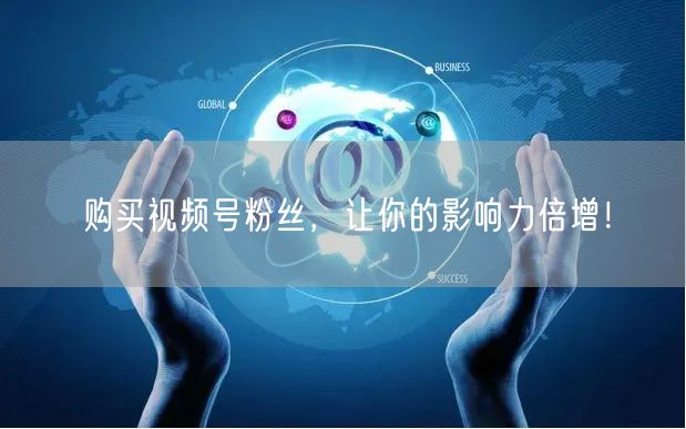 购买视频号粉丝，让你的影响力倍增！