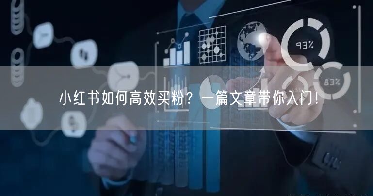 小红书如何高效买粉？一篇文章带你入门！