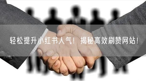 轻松提升小红书人气！揭秘高效刷赞网站！