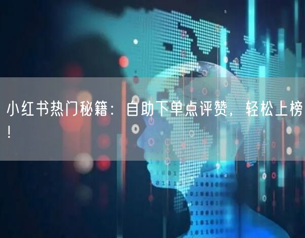 小红书热门秘籍：自助下单点评赞，轻松上榜