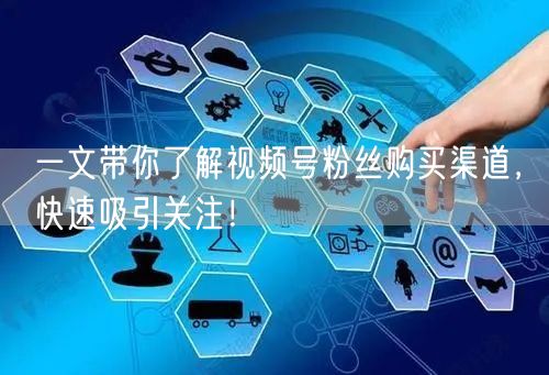 一文带你了解视频号粉丝购买渠道，快速吸引