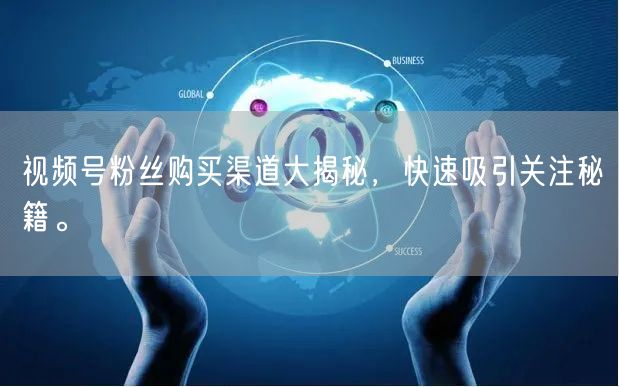视频号粉丝购买渠道大揭秘，快速吸引关注秘