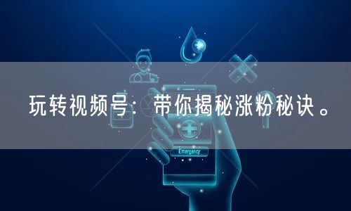 玩转视频号：带你揭秘涨粉秘诀。