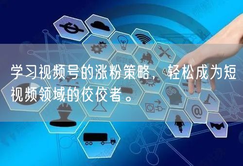 学习视频号的涨粉策略，轻松成为短视频领域