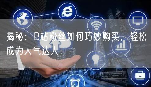 揭秘：B站粉丝如何巧妙购买，轻松成为人气