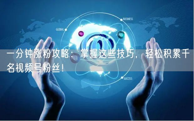 一分钟涨粉攻略：掌握这些技巧，轻松积累千