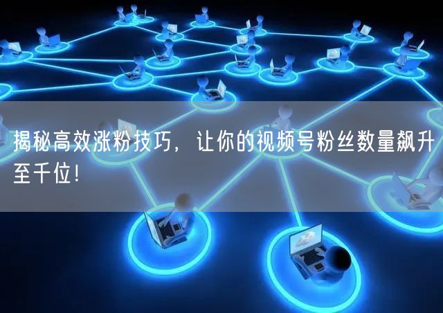 揭秘高效涨粉技巧，让你的视频号粉丝数量飙