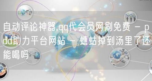 自动评论神器,qq代会员网刷免费 - p